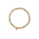 Qingmeng | Natural Golden Rutilated Quartz Bracelet – Wealth & Positive Energy